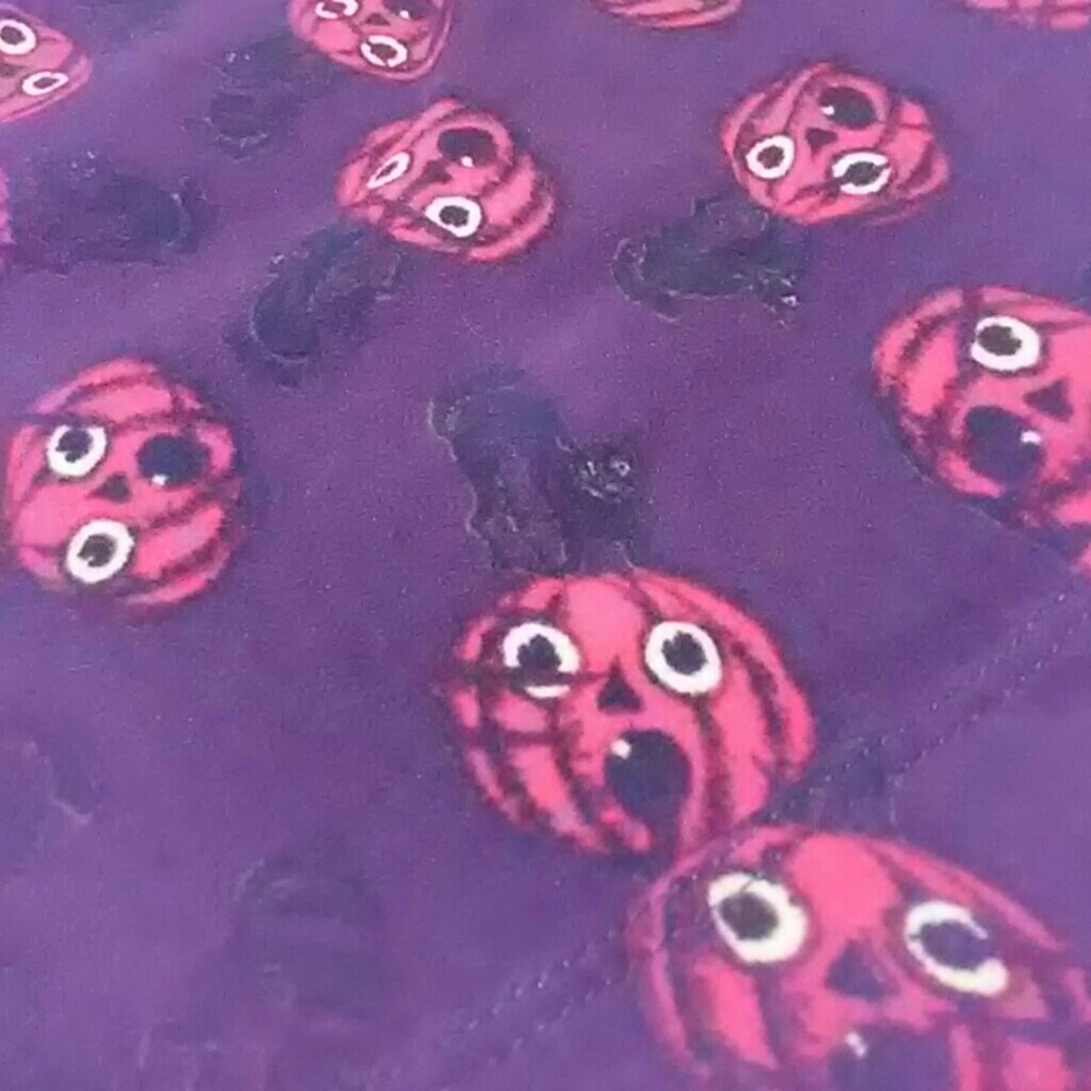 Pumpkin jack o lantern black cat purple lularoe